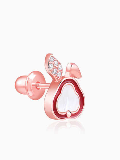 Rose Gold Bunny Kids Earrings