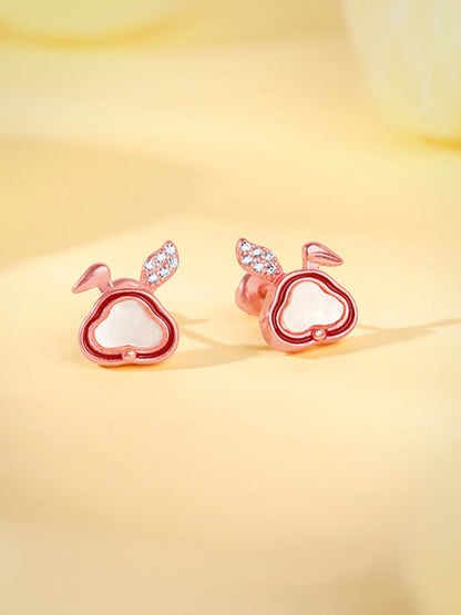 Rose Gold Bunny Kids Earrings