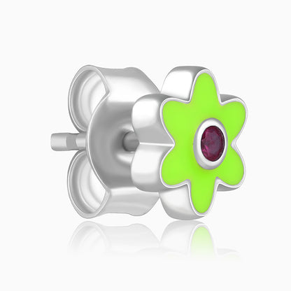 Silver Bloomie Buds Kids Earrings