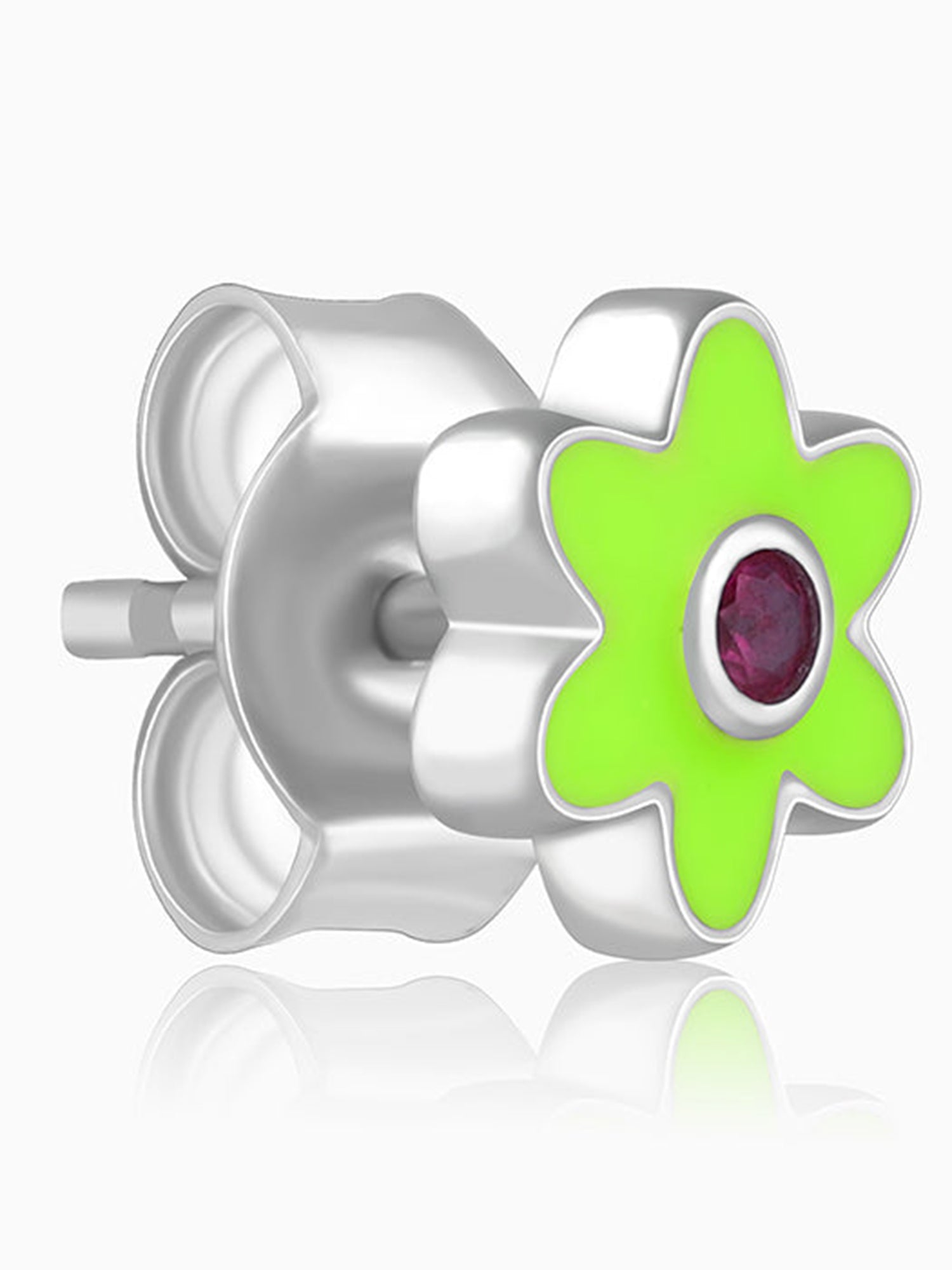 Silver Bloomie Buds Kids Earrings