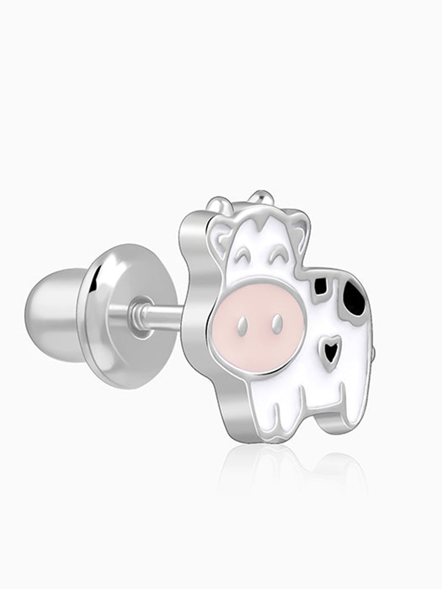 Silver Moo Kids Studs