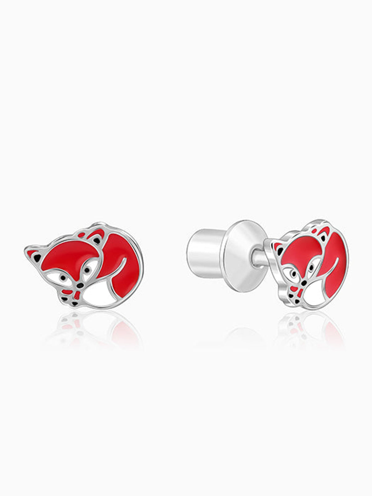 Silver Foxy Kids Studs