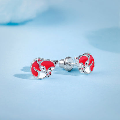 Silver Foxy Kids Studs