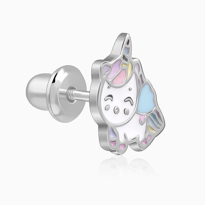 Silver Sparklehoof Kids Stud Earrings