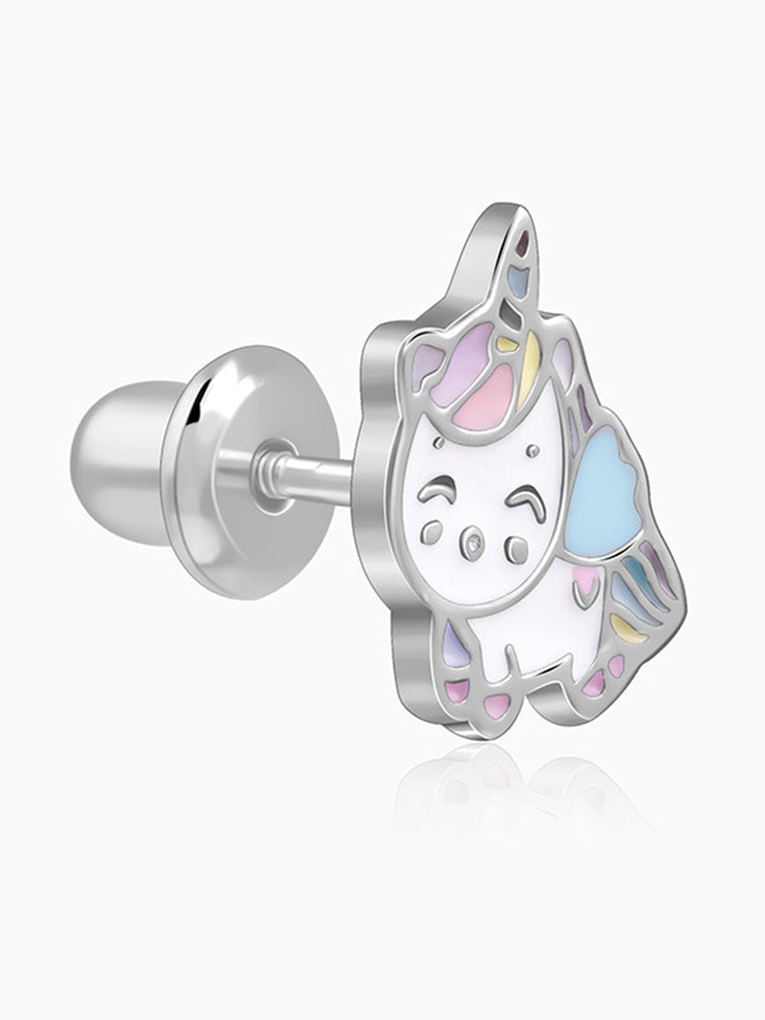 Silver Sparklehoof Kids Stud Earrings