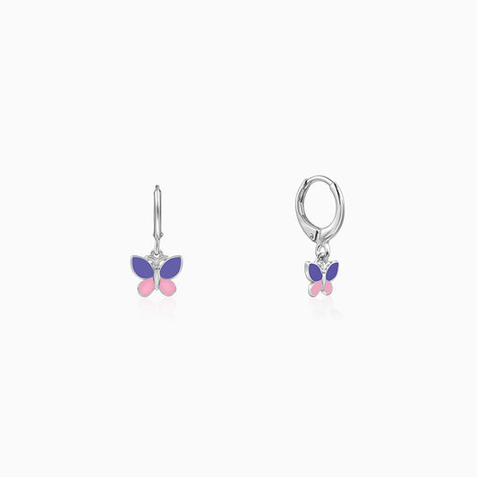 Silver Winglet Kids Earrings