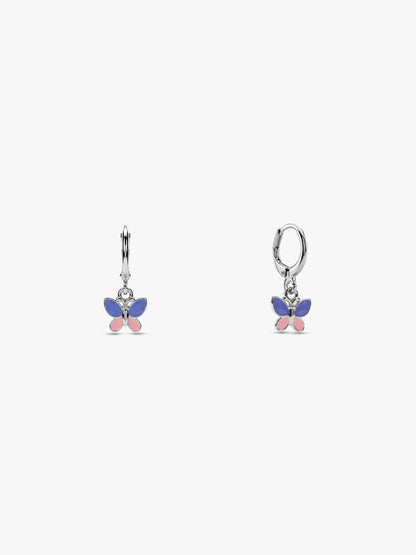 Silver Winglet Kids Earrings