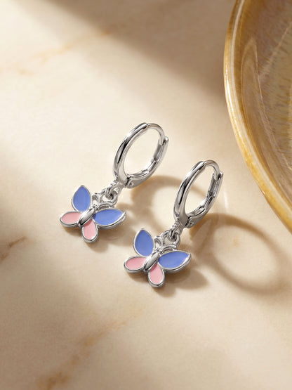 Silver Winglet Kids Earrings
