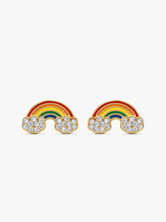 Golden Rainbow Kids Studs