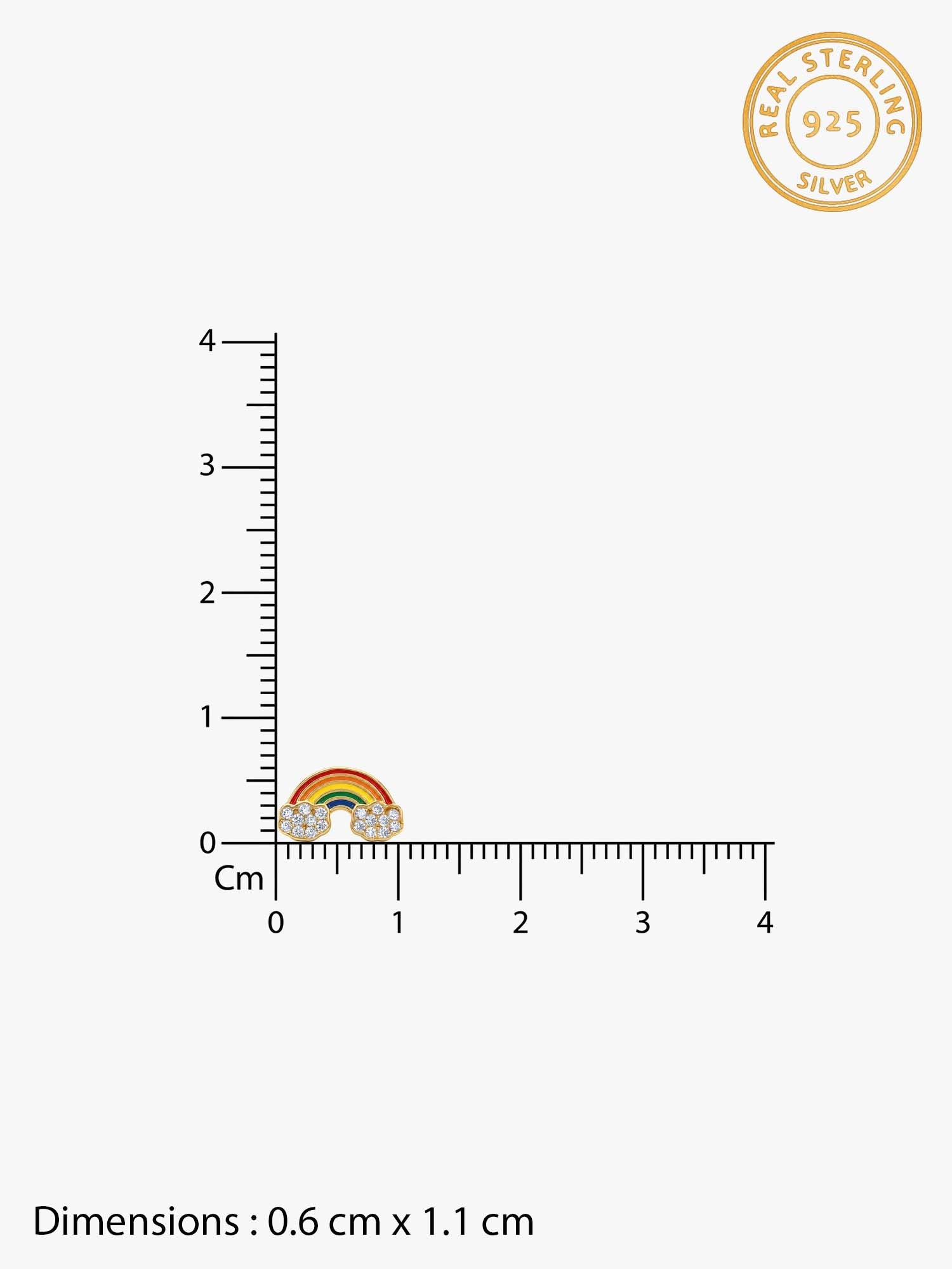 Golden Rainbow Kids Studs