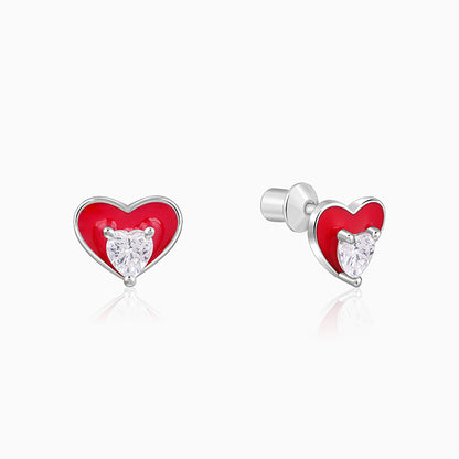 Silver Snuggleheart Kids Studs