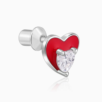 Silver Snuggleheart Kids Studs