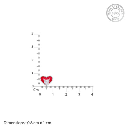 Silver Snuggleheart Kids Studs