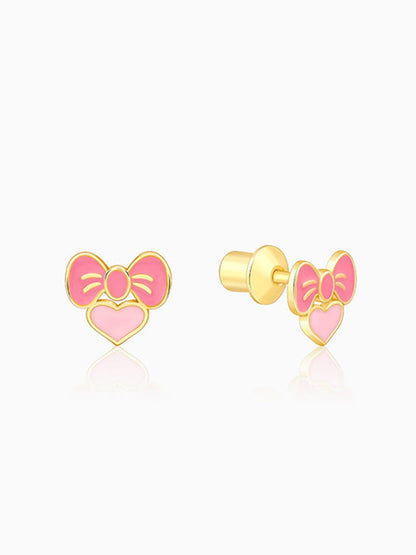 Golden Pookie Love Kids Studs