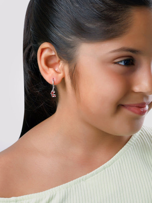Silver Bamby Kids Hoop Earrings