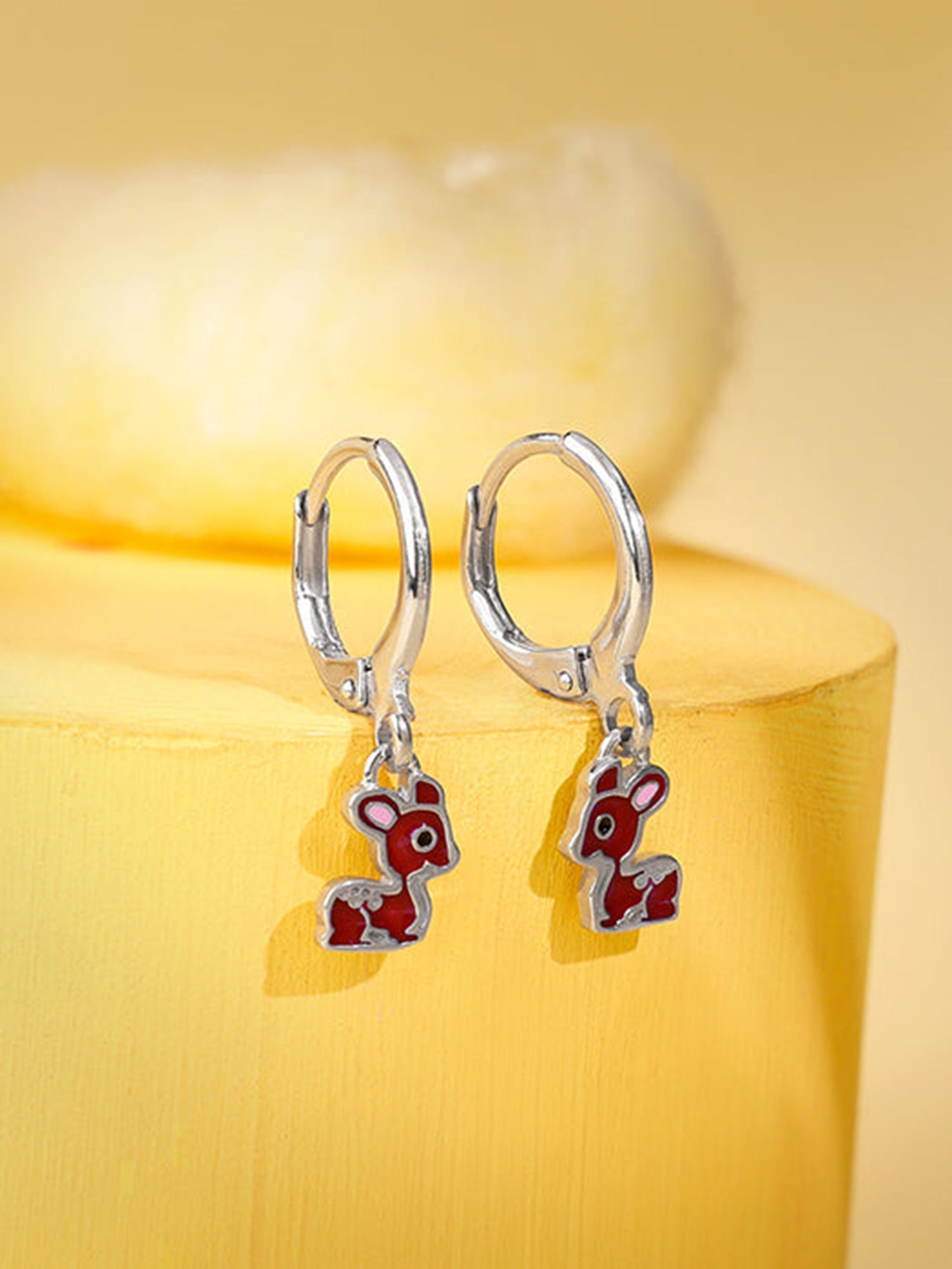 Silver Bamby Kids Hoop Earrings