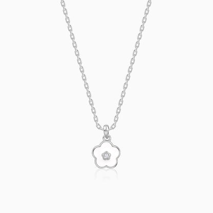 Silver Snow Pixie Kids Pendant with Link Chain