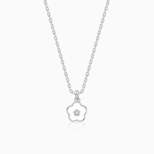 Silver Snow Pixie Kids Pendant with Link Chain