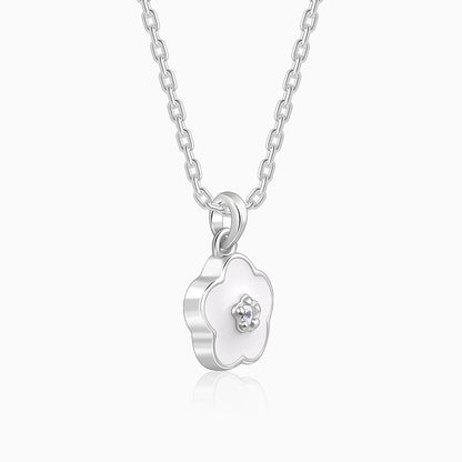 Silver Snow Pixie Kids Pendant with Link Chain