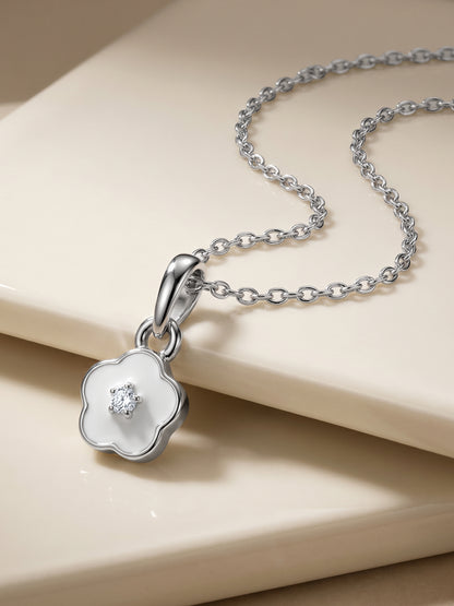 Silver Snow Pixie Kids Pendant with Link Chain