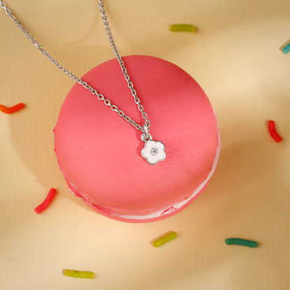 Silver Snow Pixie Kids Pendant with Link Chain