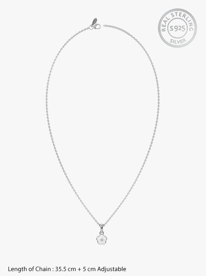 Silver Snow Pixie Kids Pendant with Link Chain