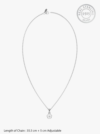 Silver Snow Pixie Kids Pendant with Link Chain