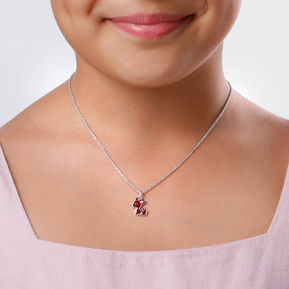 Silver Bamby Kids Pendant with Link Chain
