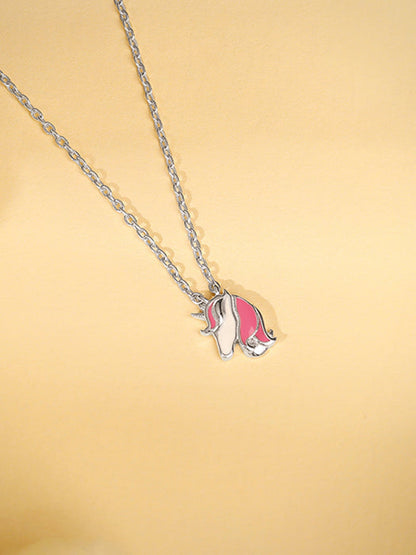 Silver Enchanting Unicorn Kids Pendant With Link Chain