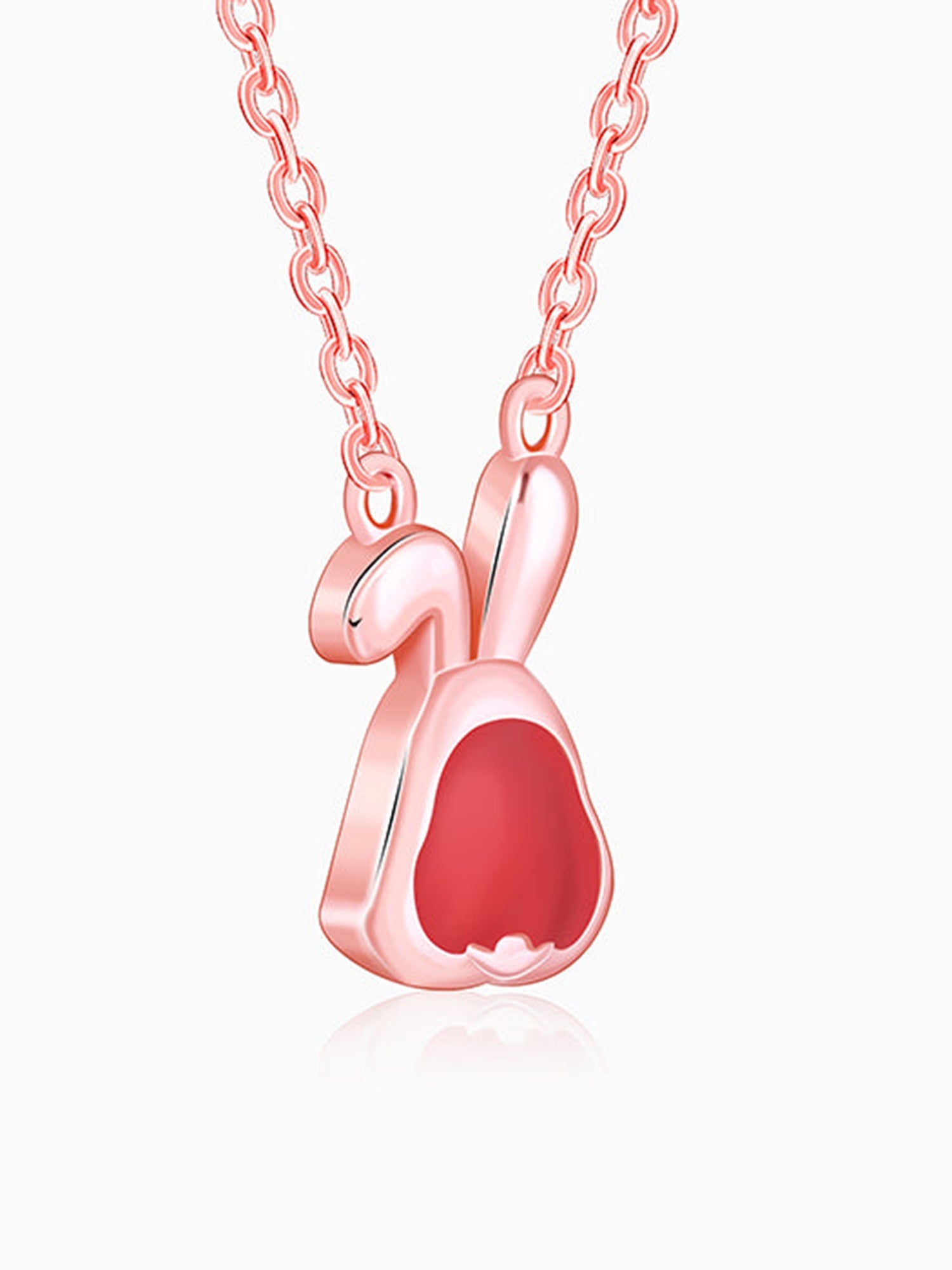 Rose Gold Bunny Kids Necklace