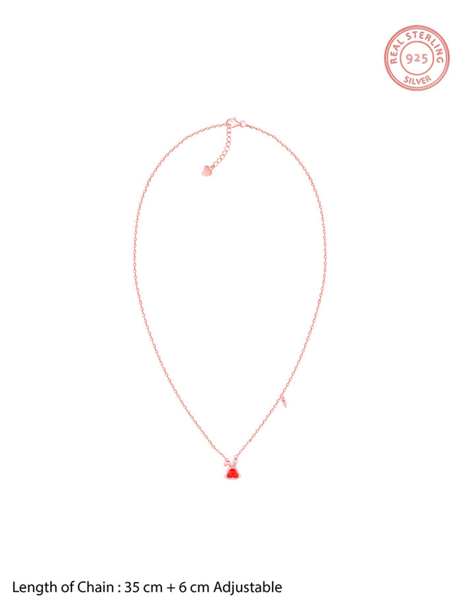 Rose Gold Bunny Kids Necklace