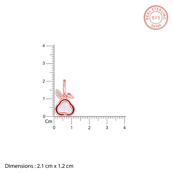 Rose Gold Bunny Kids Pendant With Link Chain