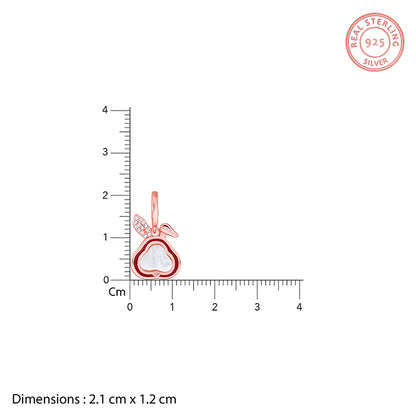 Rose Gold Bunny Kids Pendant With Link Chain