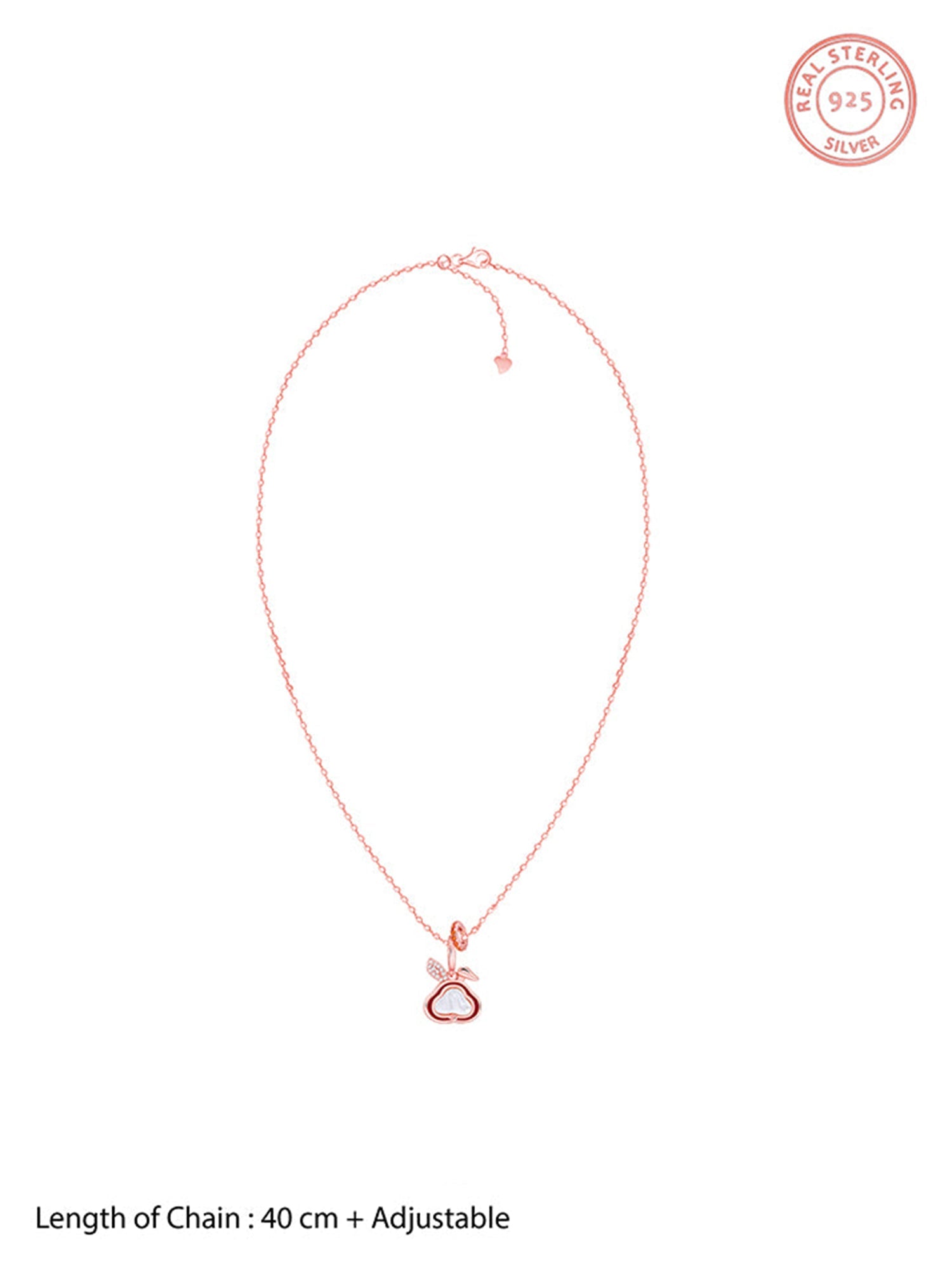 Rose Gold Bunny Kids Pendant With Link Chain