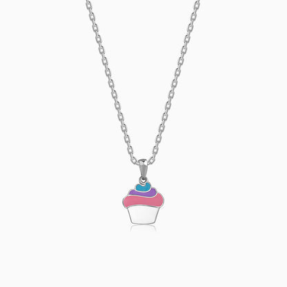 Silver Sugar Pop Kids Pendant With Link Chain