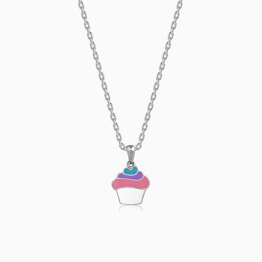 Silver Sugar Pop Kids Pendant With Link Chain