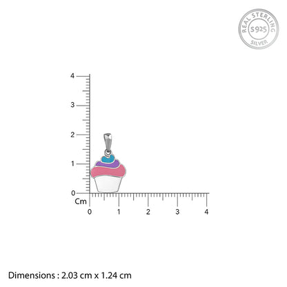 Silver Sugar Pop Kids Pendant With Link Chain