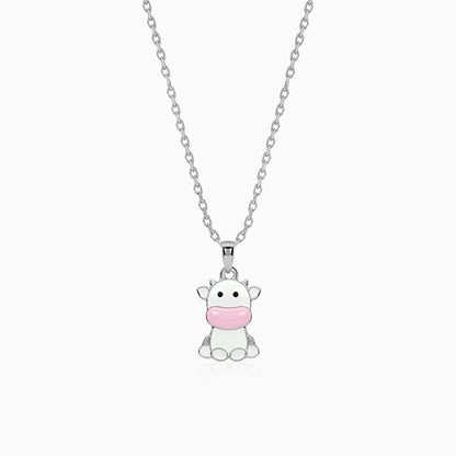 Silver Moo Magic Kids Pendant with Link Chain
