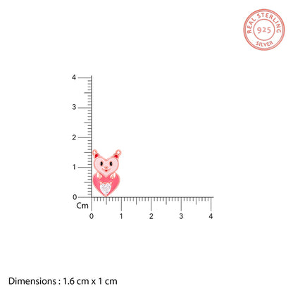 Rose Gold Cutie Heart Boo Kids Necklace