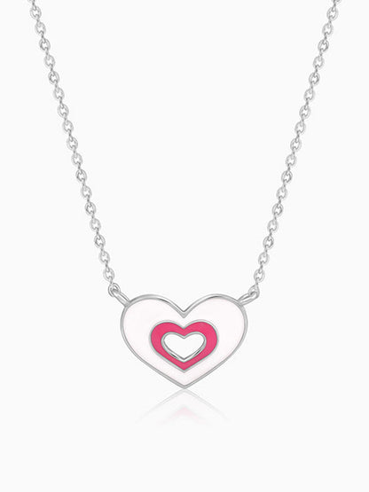 Silver HeartyPie Kids Necklace