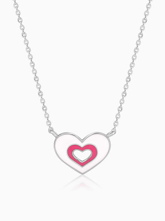 Silver HeartyPie Kids Necklace