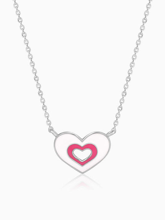 Silver HeartyPie Kids Necklace