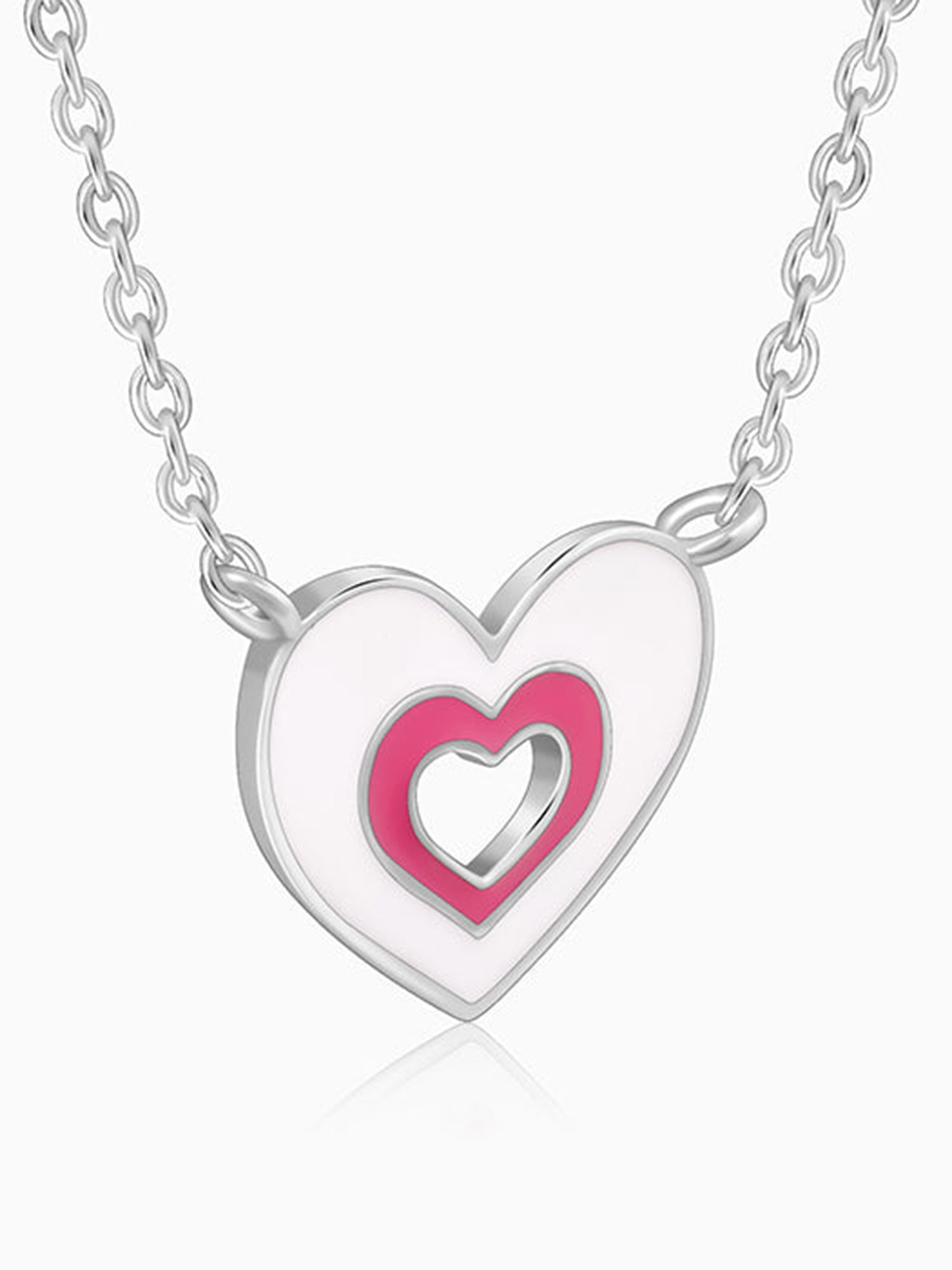 Silver HeartyPie Kids Necklace