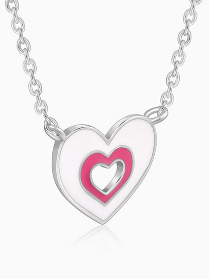 Silver HeartyPie Kids Necklace