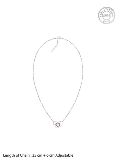 Silver HeartyPie Kids Necklace