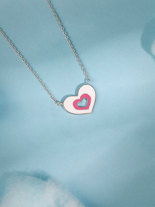Silver HeartyPie Kids Necklace