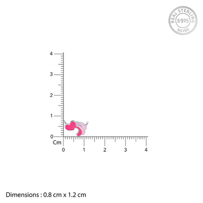 Silver Heart Wings Kids Necklace