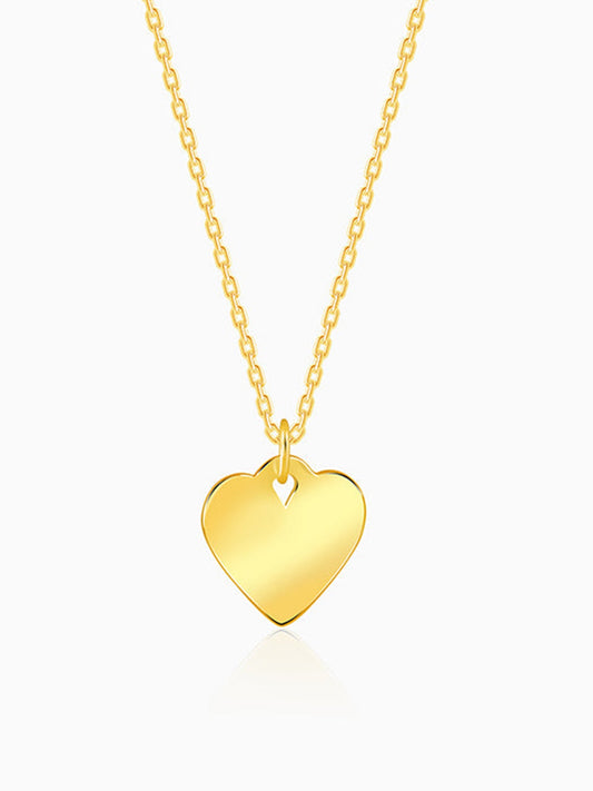 Golden Cutie Love Pendant With Link Chain