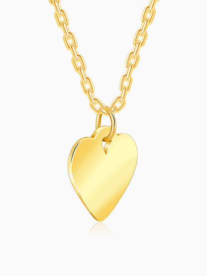 Golden Cutie Love Pendant With Link Chain