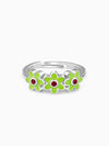 Silver Triple Bloom Kids Ring